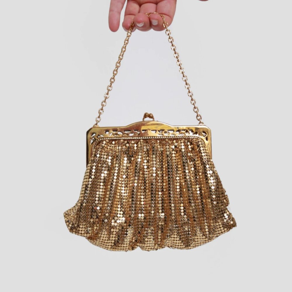 Whiting & Davis Vintage Gold Purse